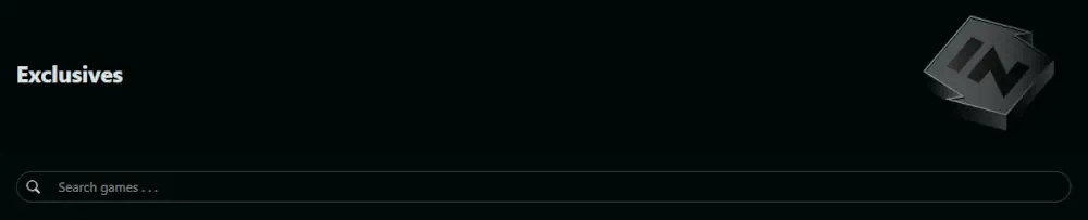 Sezione giochi esclusivi e categoria ricerca TrueFortune