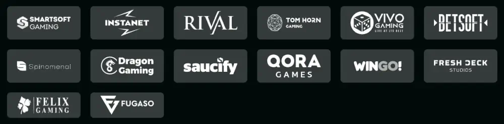 I fornitori di software top di TrueFortune includono Rival e Vivo Gaming